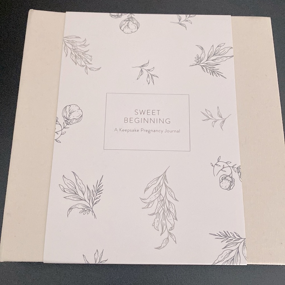 Sweet Beginning keepsake pregnancy journal